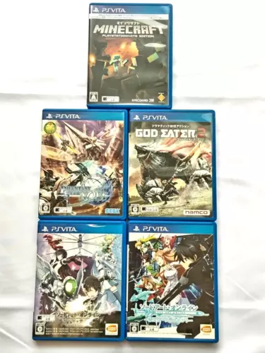 PS PlayStation Vita game 5 lot set wholesale bulk bundle Tested Sword MINECRAFT