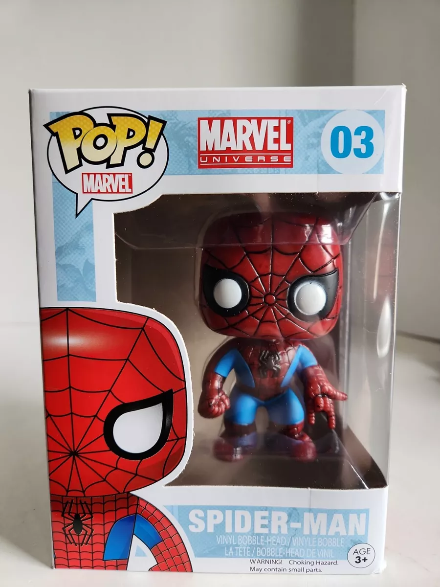 Funko POP! Marvel Spider-Man #03 Vinyl Bobble-Head Figure NEW IN