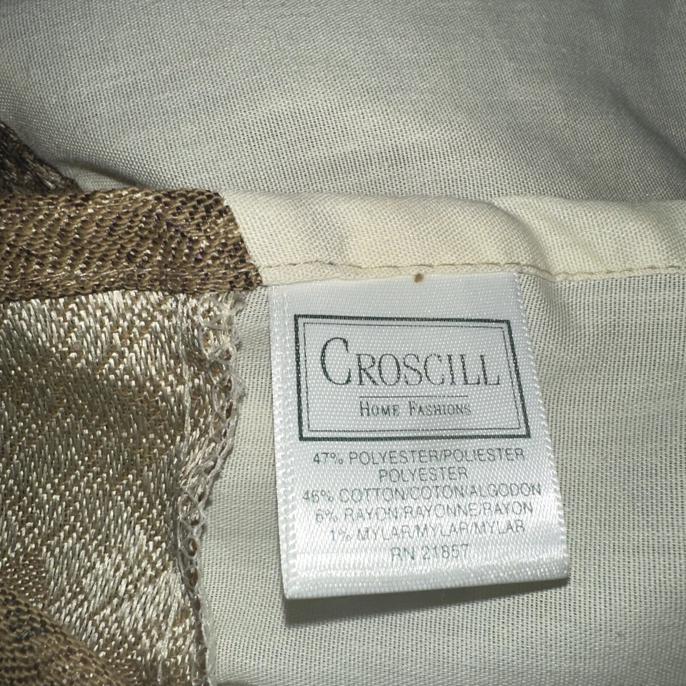 FALDA DE CAMA CROSCILL ST. JAMES BRONCE AMATISTA ORO QUEEN CAÍDA 14" Foto 4 de 4