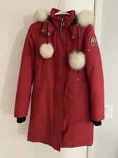 Moose Knuckles Stirling Parka XS Red For Ladies
