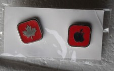 Apple 2010 Vancouver Olympic pin badge  button