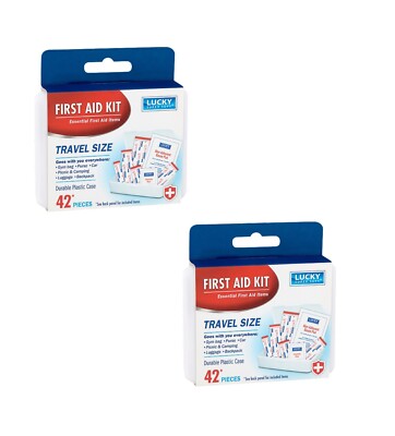 2 PK First Aid Kit Travel Camping Hiking Home Office Car Bandage Supplies