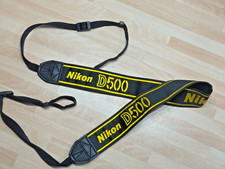Nikon D500 black/yellow wide shoulder strap genuine
