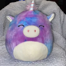 Squishmallow Plush Stuffed Pillow Toy Super Soft Tie-Dye