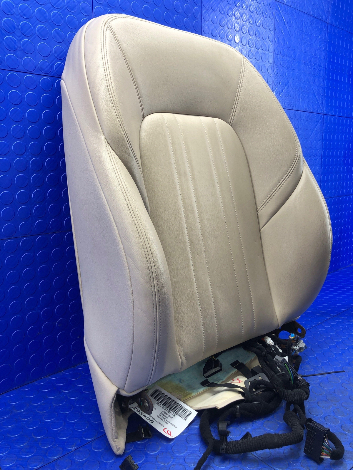 2017-2022 MASERATI LEVANTE FRONT LEFT UPPER SEAT CUSHION BACKREST BEIGE LEATHER