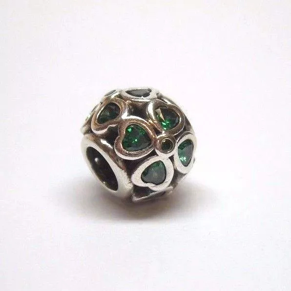 Pandora dark green clover charm sale
