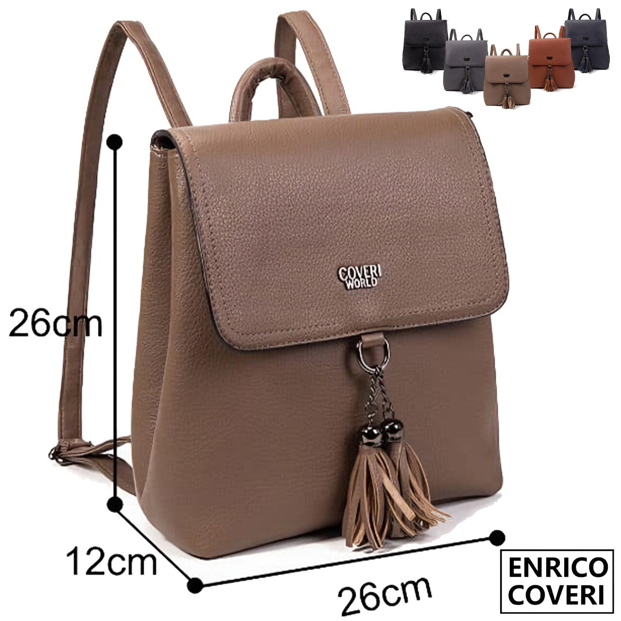 Mochila Mujer Hombre Unisex! Botón Seguridad coveri Cómodo Suave Grande