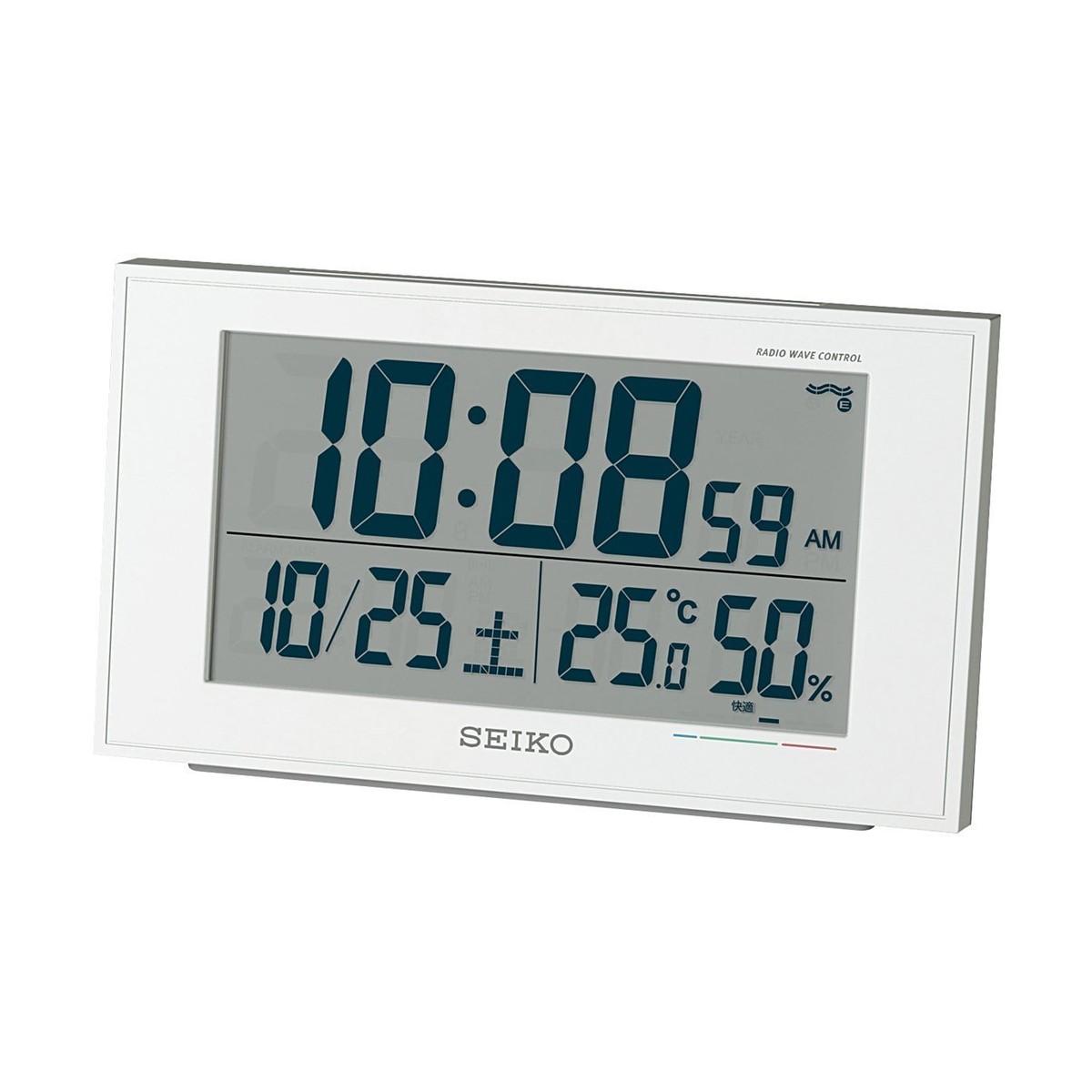 Seiko Japan Alarm Clock with Thermometer Temperature BC402W Seiko Japan Alarm Clock with Thermometer Temperature BC402W
