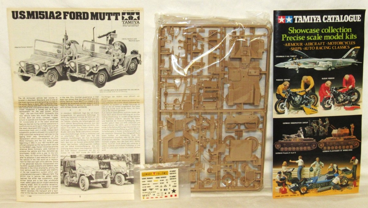 Tamiya Ford Mutt M151a2 Model Kit 1 35 for sale online | eBay
