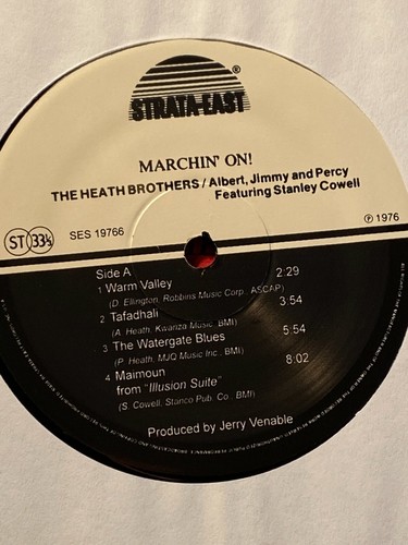 ALBERT HEATH & the Heath Bros - Marchin' On ~STRATA-EAST 1976 {nm reissue) RARE - Picture 4 of 5