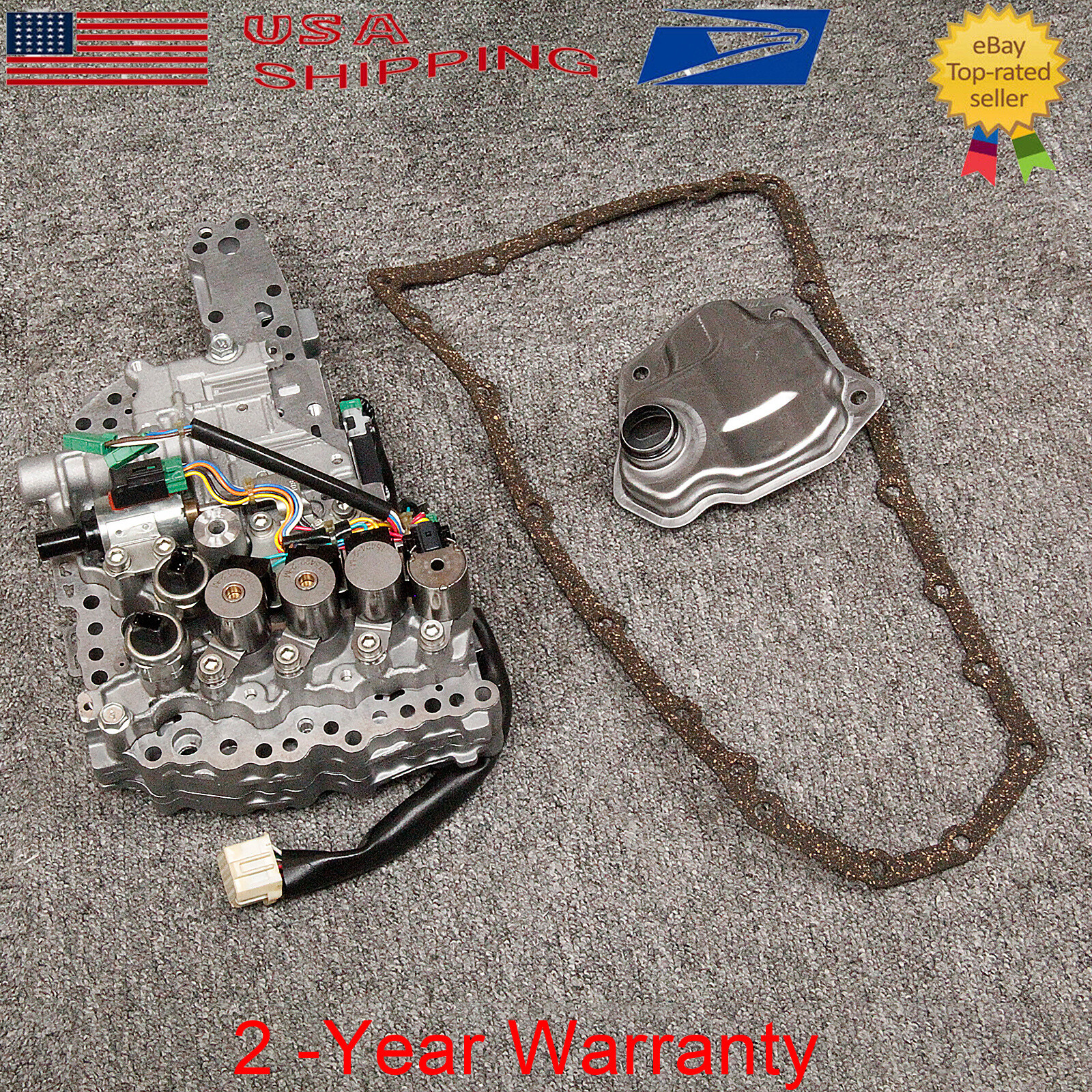 JF011E Transmission Valve Body w/ Solenoids & Filter Kit For Nissan Mitsubishi