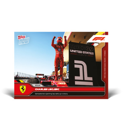 #60 Charles Leclerc 2024 Topps Now F1 Formula 1 Ferrari
