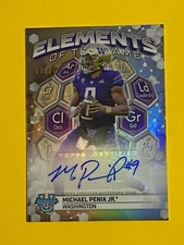 2023 Bowman's Best U Michael Penix Jr. Auto Elements of the Game ETGA-MPJ 13/75