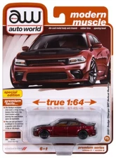 2024 AUTO WORLD 1:64 PREMIUM 5B *OCTANE RED* 2021 Dodge Charger HELLCAT *NIP*