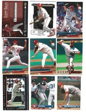 Lot of 9 - Philadelphia Phillies Baseball - Donruss, Fleer, Upper Deck