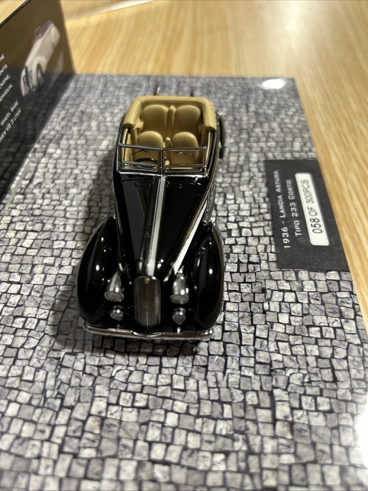 Lancia Astura Tipo 233 Corto 1936 Nero Modellino 1:43 Minichamps 058 Of 300 Cs - Immagine 4 di 4