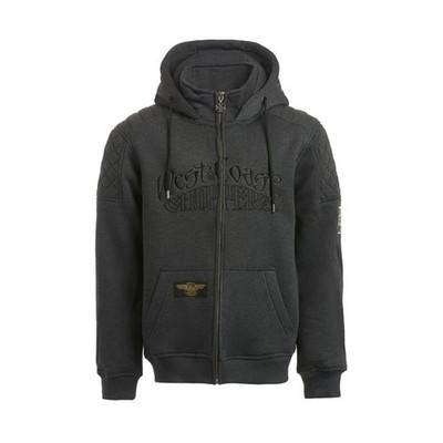 WCC Choppers Por Vida Grey Zip Up Hoodie Mens Size EU M