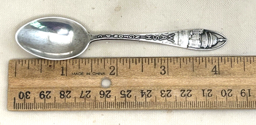 Vtg Sterling Silver Washington DC Souvenir Spoon Capital Building 12.1 g - Picture 5 of 5