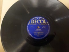 1940 Decca Blue lb. Jazz 78/Louis Armstrong & Mills Brothers..