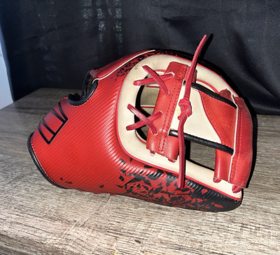 Rawlings REV204-2XCS 11.5'' Leather Baseball Glove LHT Infield Red/Beige