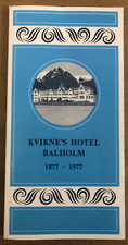 Kvikne's Hotel Balholm - Frithjof Saelen - Vintage Paperback - 1977