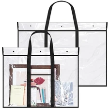 Windyun 2 Pcs Large Poster Storage Bag 48 x 36 Inches 31.5 x 25.5 Inches Bull...