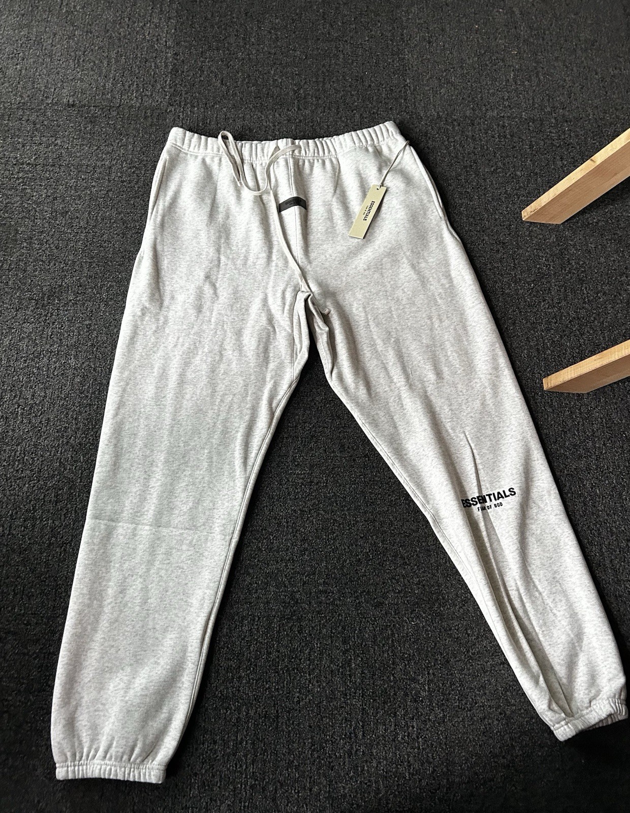 Essentials Fear of God Men's Gray Sweatpants XXL Fleece Cotton Pockets