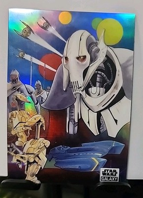2021 Star Wars Galaxy #93 United Behind General Grievous Refractor