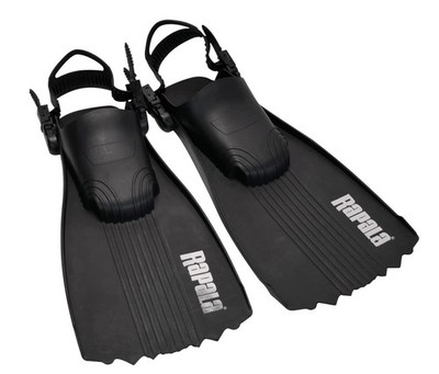 Rapala TUBE FINS DELUXE Belly Boat Boot Flossen Flippers Fins schwarz One Size