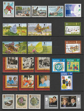 Guernsey 1984-1997 Eight Complete Sets of Mint Never Hinged Stamps MNH