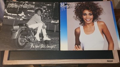 Whitney Houston  Self-Titled Whitney & I'm Your Baby Tonight LP COVER NO RECORDS