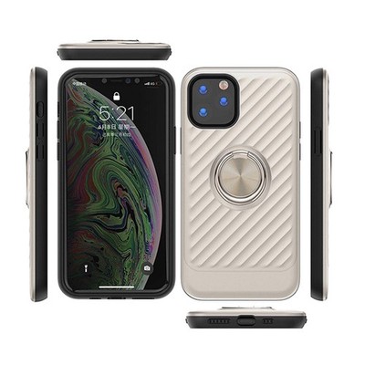 Reiko Apple iPhone 11 Pro Case with Ring Holder in Silver