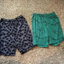Calvin Klein Youth Boy  s Lounge Pajama Shorts, 2 Pairs, Size L Large Gap
