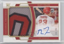 2020 Panini National Treasures Holo Gold 5/25 Matt Thaiss #210 Auto he0