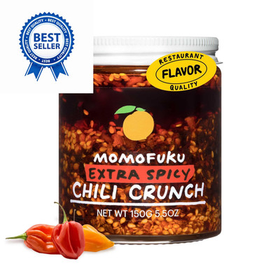Momofuku Extra Spicy Chili Crunch by David Chang, (5.5 5.5 Ounce (Pack of 1)