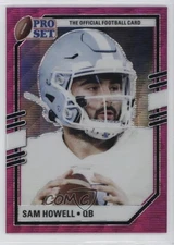 2022 Leaf Pro Set Draft Metal Portraits Pink Wave Sam Howell #PSP-SH1 Rookie RC