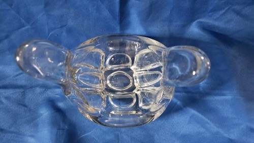 Clear Double Swan Neck Candy Dih 9x5" - Picture 2 of 2