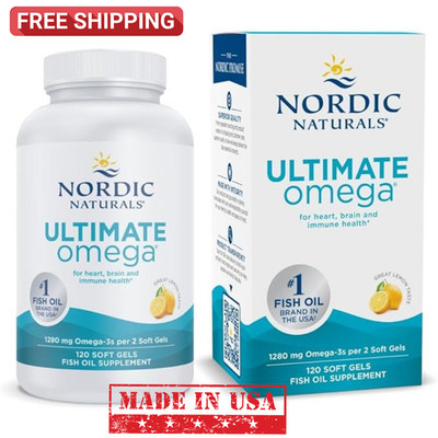 Nordic Naturals Ultimate Omega  - 2150 mg 120 Softgels Lemon Flavor Exp 08/2027