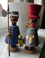 2 alte R&auml;ucherm&auml;nnchen DDR Erzgebirge