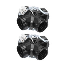 Black Medium Base 4 Light Cluster Socket Fit E26/E27 Bulb Lamp Holder, 2 Pcs