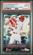 2018 BOWMAN'S BEST POWER PRODUCERS ATOMIC #PPSO SHOHEI OHTANI PSA 8