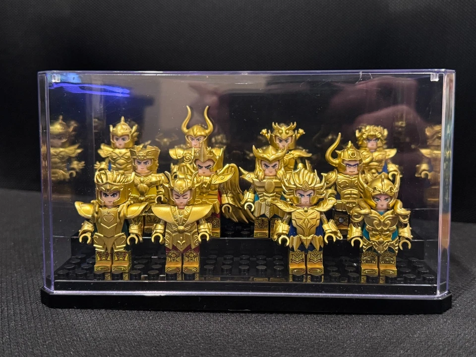 Minifigura personalizada de Saint Seiya Virgo Shaka con base para regalo cumpleaños de 2 pulgadas Foto 3 de 4