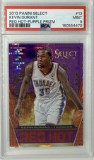 2013-14 Panini Select Red Hot Kevin Durant #13 Purple Prizm /99 PSA 9 🔥🔥🔥