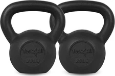 Set of 2 Kettlebell Pair Cast Iron Kettlebell, 5/10/15/20/25/30/35/40/45 LBS  US