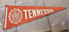 1950’S VINTAGE UNIVERSITY OF TENNESSEE VOLUNTEERS FELT PENNANT ORANGE & WHITE!