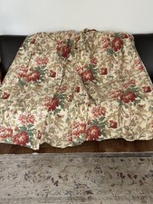 Sanderson Mayerling Fabric Hand Made Curtains Floral Cream/Red 48" Drop x 126" W