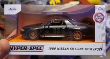 Jada Hyper Spec 1989 Nissan Skyline GTR 1:32 Black & Gold New/Factory Sealed