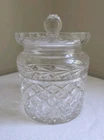 Vtg Waterford Glandore Lidded Biscuit Jar Canister Ireland 6 3/4"H - Excellent!
