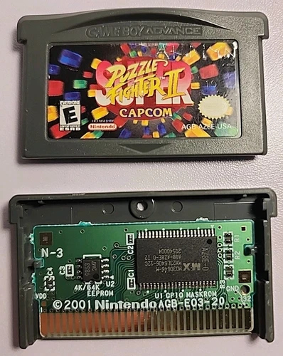 Super Puzzle Fighter II Nintendo Game Boy Advance GBA Street Puzzle Arcade