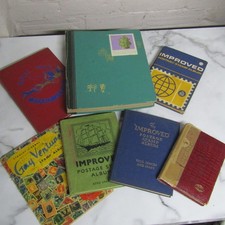 Stamp Album Great Britain Commonwealth China US Japan etc 7 Unsorted Albums #3